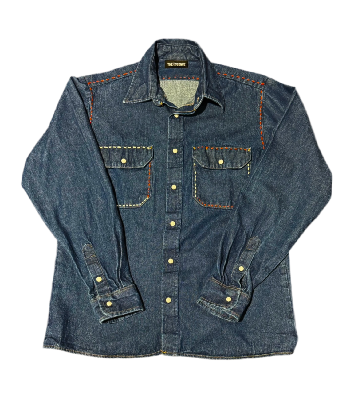 Hand Stitched Upcycled Heavyweight Denim Work Shirt